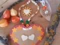 cuori in legno composizione