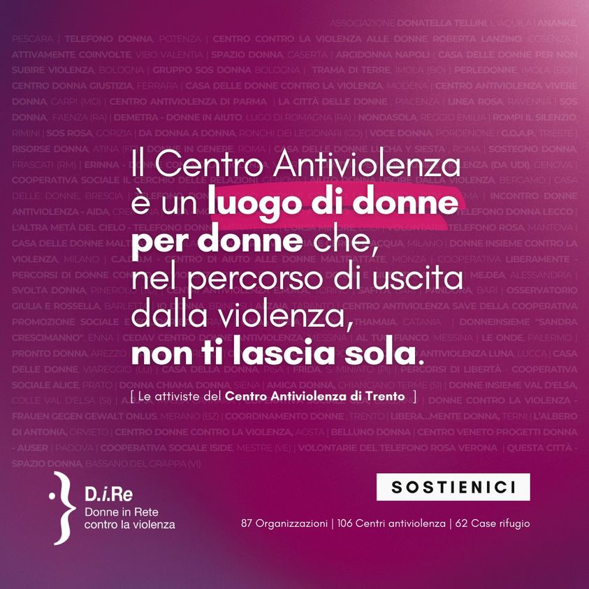 Centro antiviolenza Trento I centri antiviolenza in Trentino Alto Adige