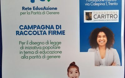 Raccolta firme per l’educazione alla parità di genere. Io ho firmato. E tu?