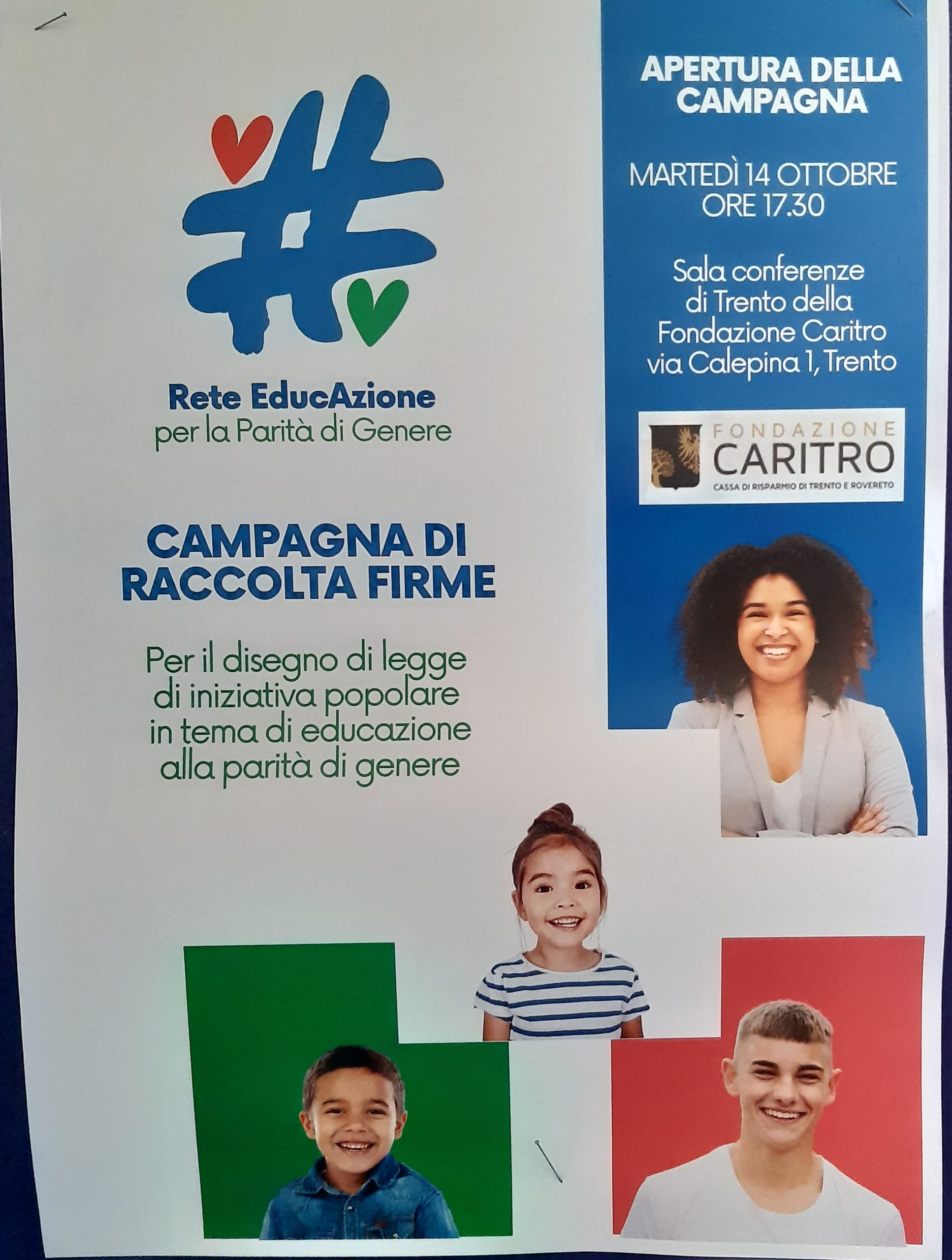 Campagna raccolta firme educazione di genere Campagna raccolta firme educazione di genere