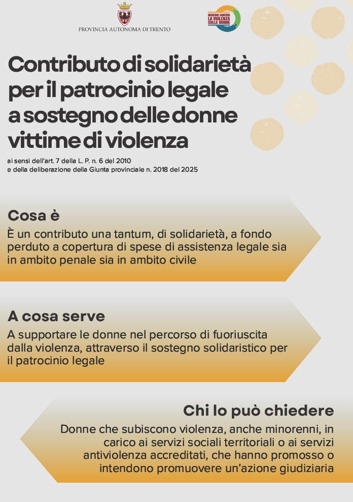 Contributo di solidarietà PAT1 Contributo di solidarietà