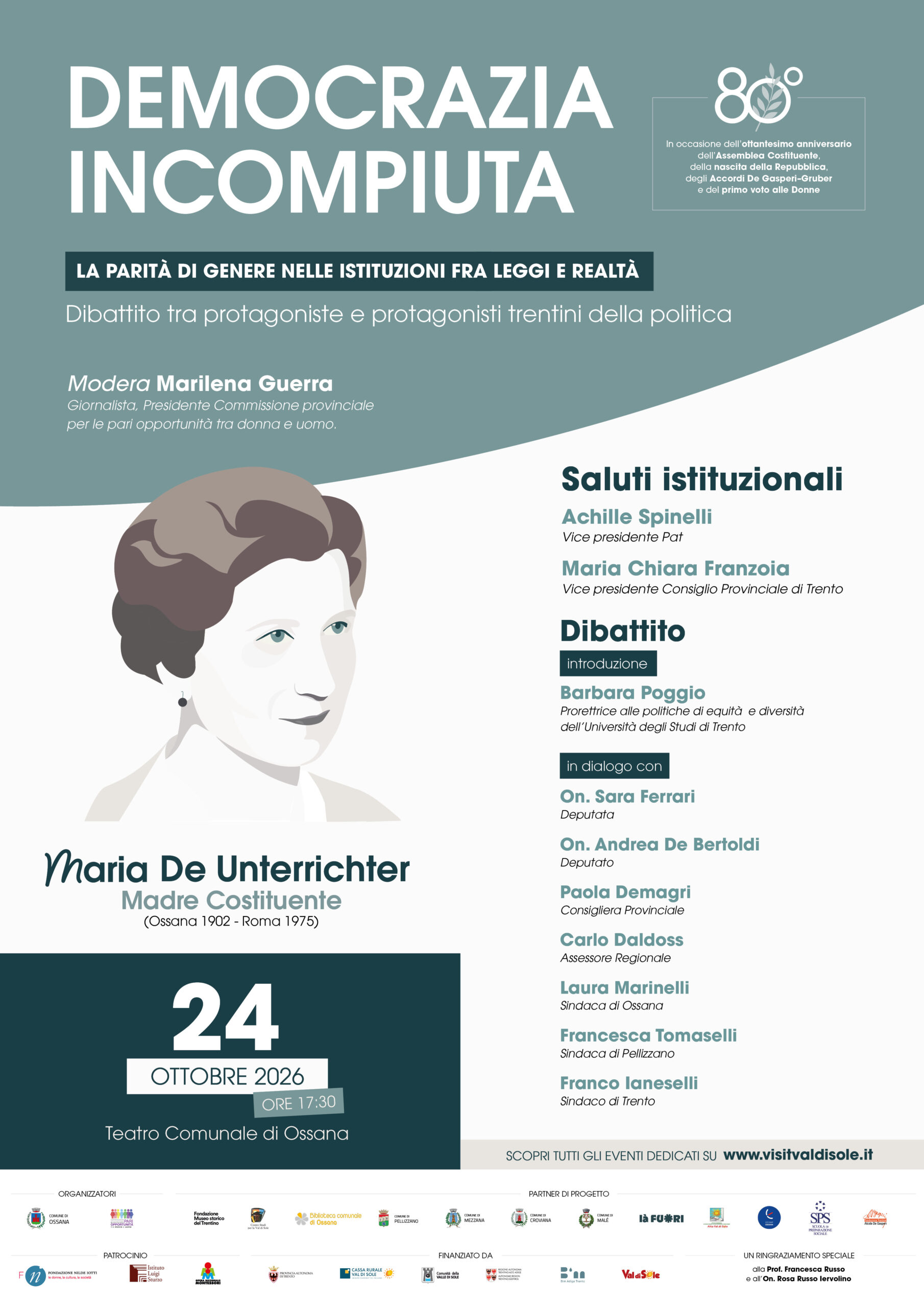 la parità di genere nelle istituzioni